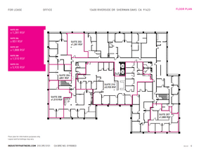 13400 Riverside Dr, Sherman Oaks, CA en alquiler Plano de la planta- Imagen 1 de 1