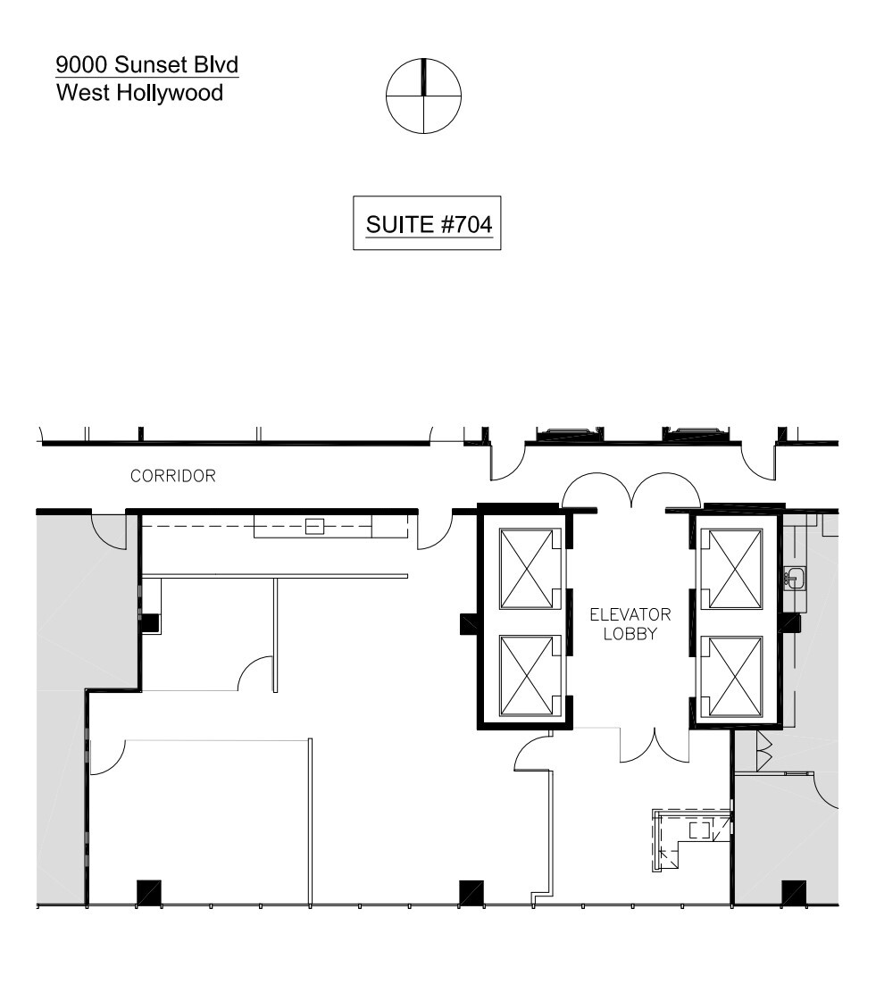 9000 W Sunset Blvd, West Hollywood, CA en alquiler Plano de la planta- Imagen 1 de 1