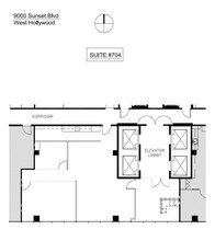 9000 W Sunset Blvd, West Hollywood, CA en alquiler Plano de la planta- Imagen 1 de 1