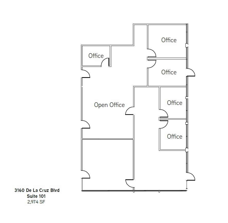 3100 De la Cruz Blvd, Santa Clara, CA en alquiler Plano de la planta- Imagen 1 de 1