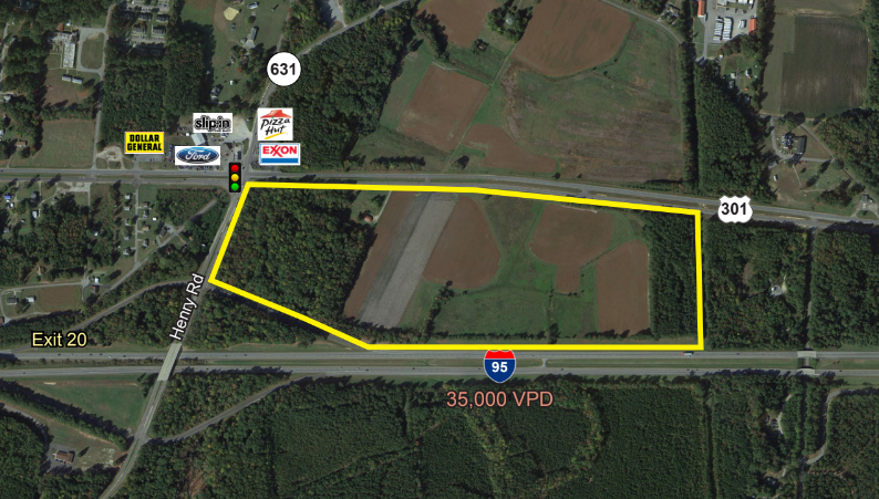 Blue Star Highway Route 301, Jarratt, VA en venta - Vista aérea - Imagen 1 de 1