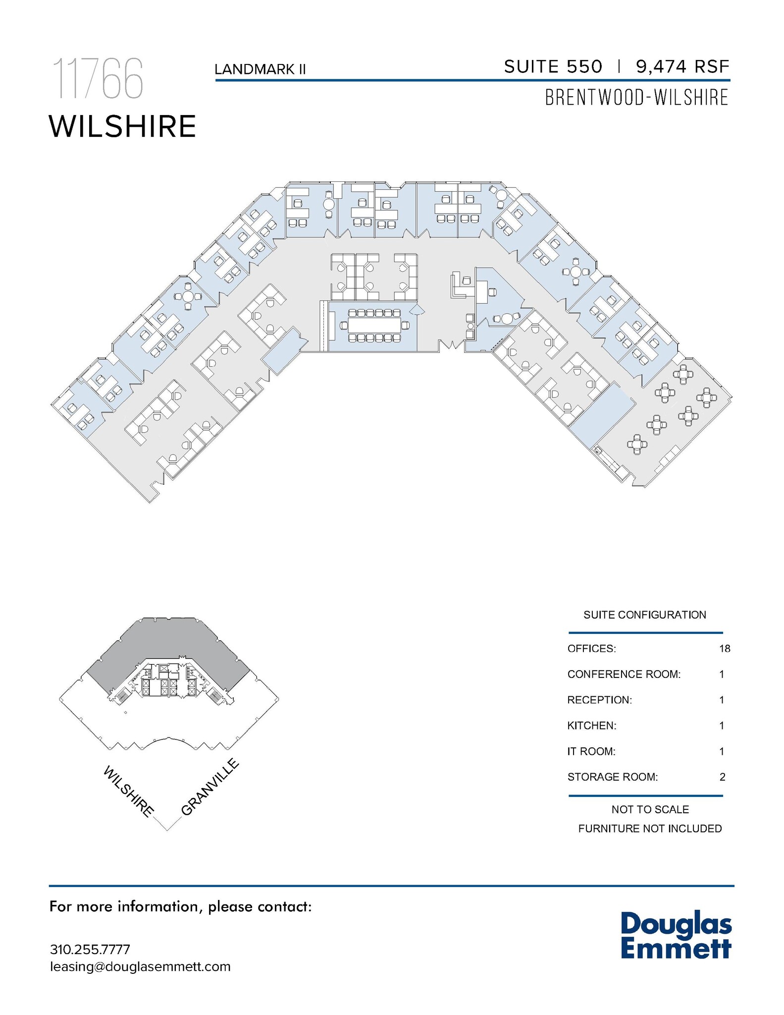 11766 Wilshire Blvd, Los Angeles, CA en alquiler Plano de la planta- Imagen 1 de 1