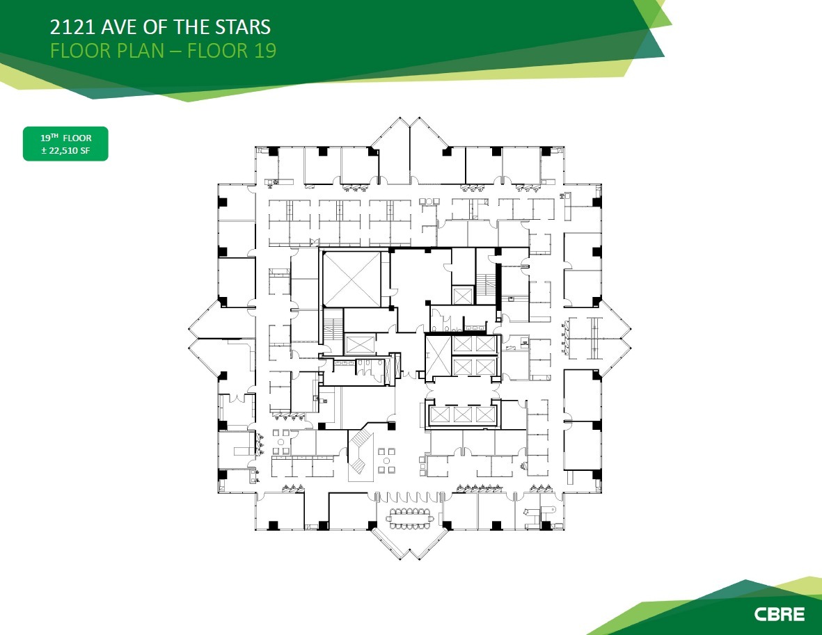 2121 Avenue of the Stars, Century City, CA en alquiler Plano de la planta- Imagen 1 de 4