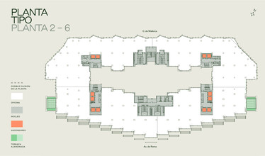 Carrer De Calàbria, 184, Barcelona, Barcelona en alquiler Plano de planta tipo- Imagen 1 de 1