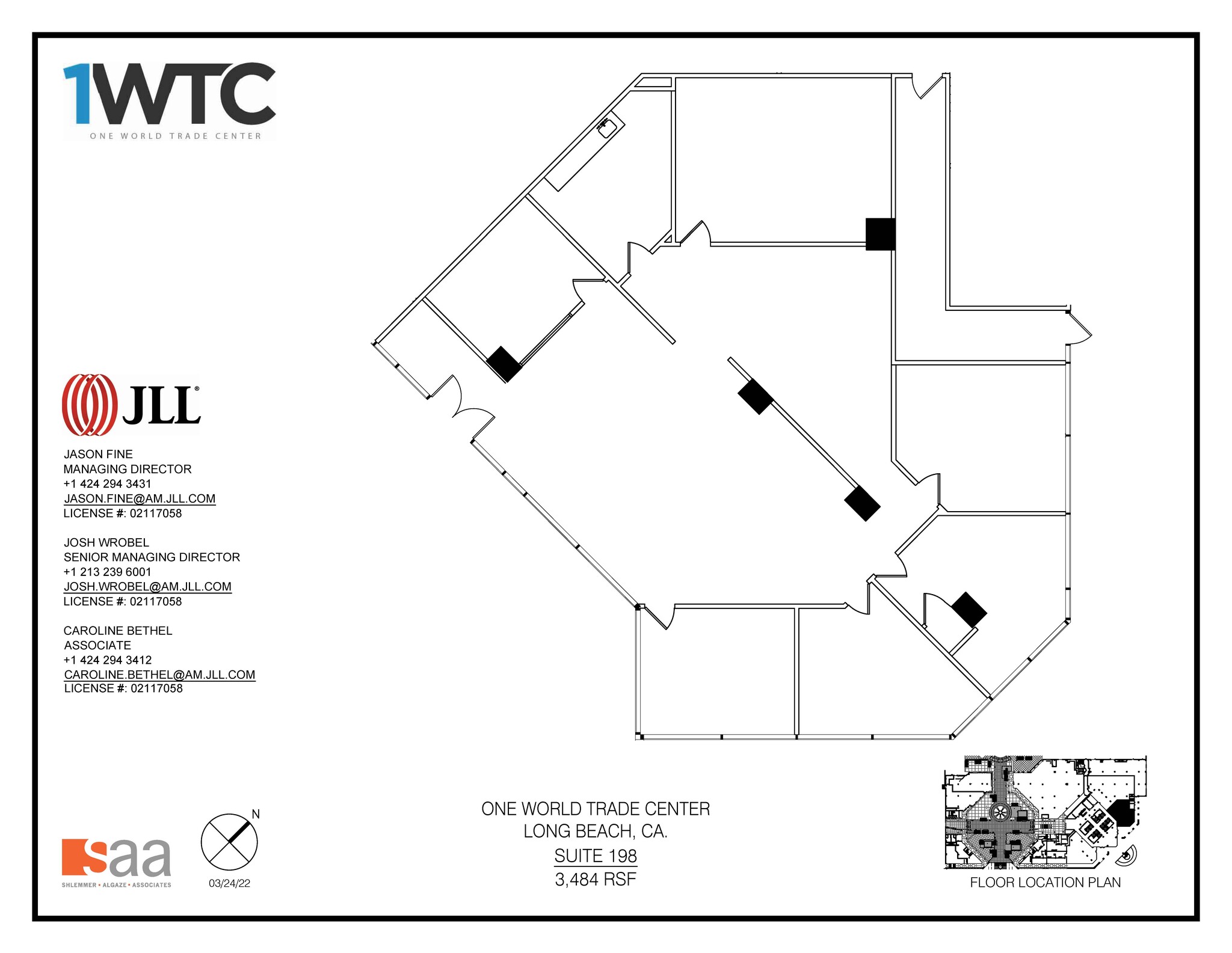 1 World Trade Ctr, Long Beach, CA en alquiler Plano de la planta- Imagen 1 de 1