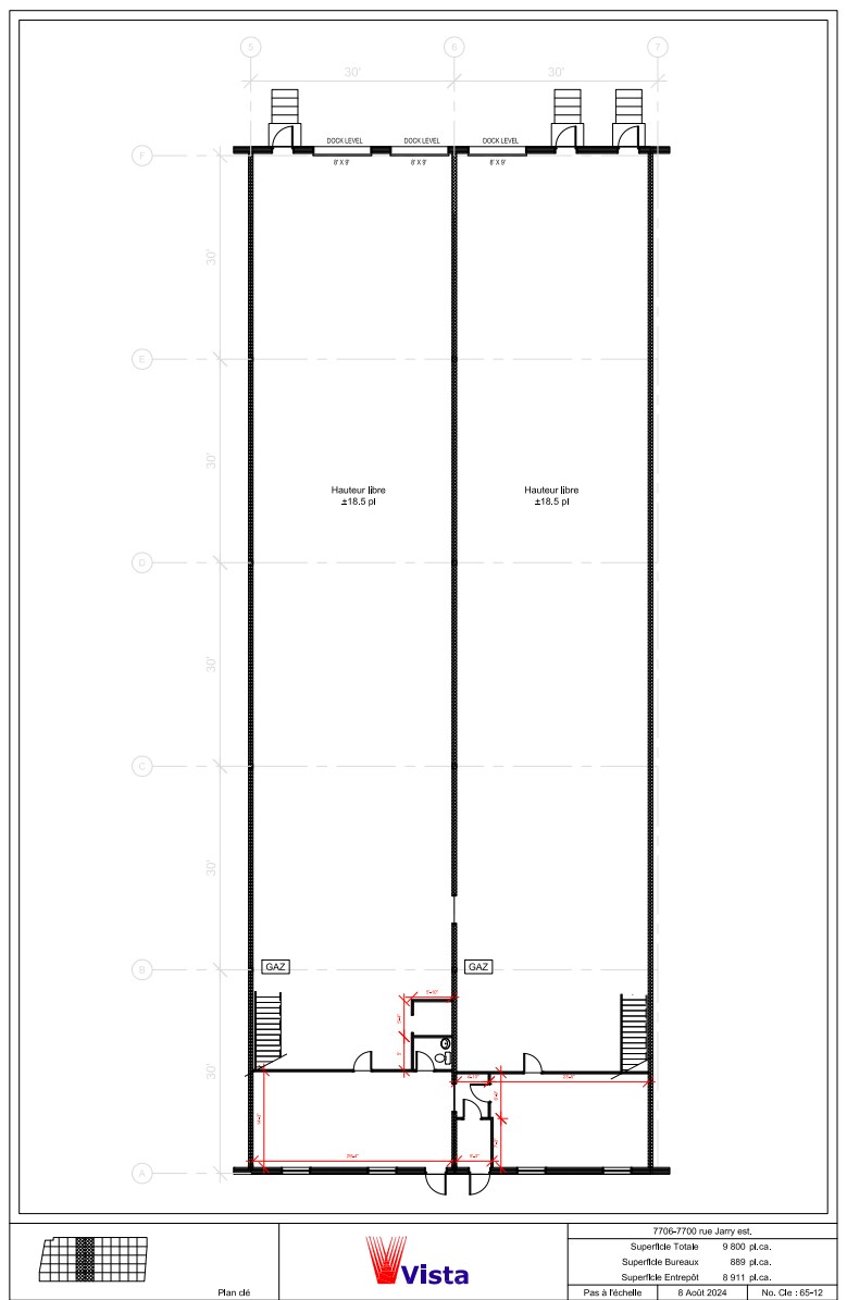 7700-7720 Rue Jarry, Montréal, QC en alquiler Plano de la planta- Imagen 1 de 1