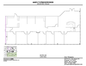 6605 Cypresswood Dr, Spring, TX en alquiler Plano de la planta- Imagen 1 de 1