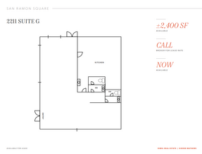 2205-2217 San Ramon Valley Blvd, San Ramon, CA en alquiler Plano de la planta- Imagen 2 de 2