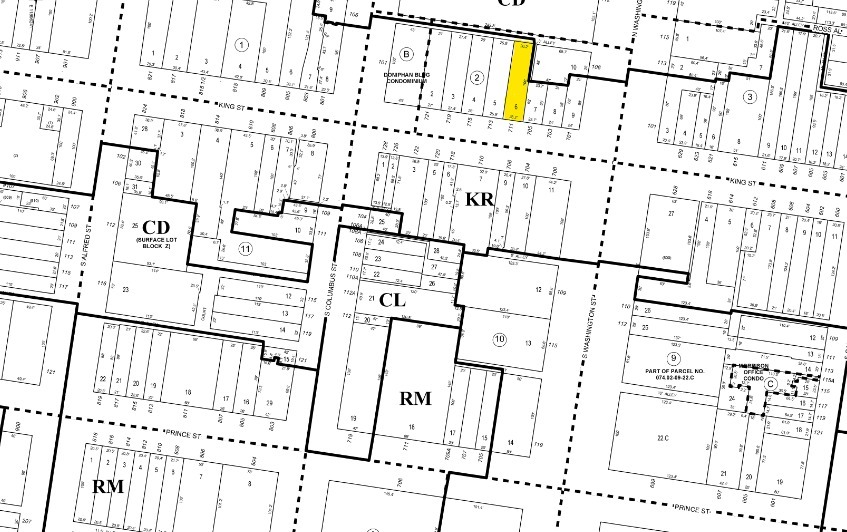 711 King St, Alexandria, VA en alquiler - Plano de solar - Imagen 2 de 2