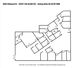 9525 Hillwood Dr, Las Vegas, NV en alquiler Plano de la planta- Imagen 2 de 2