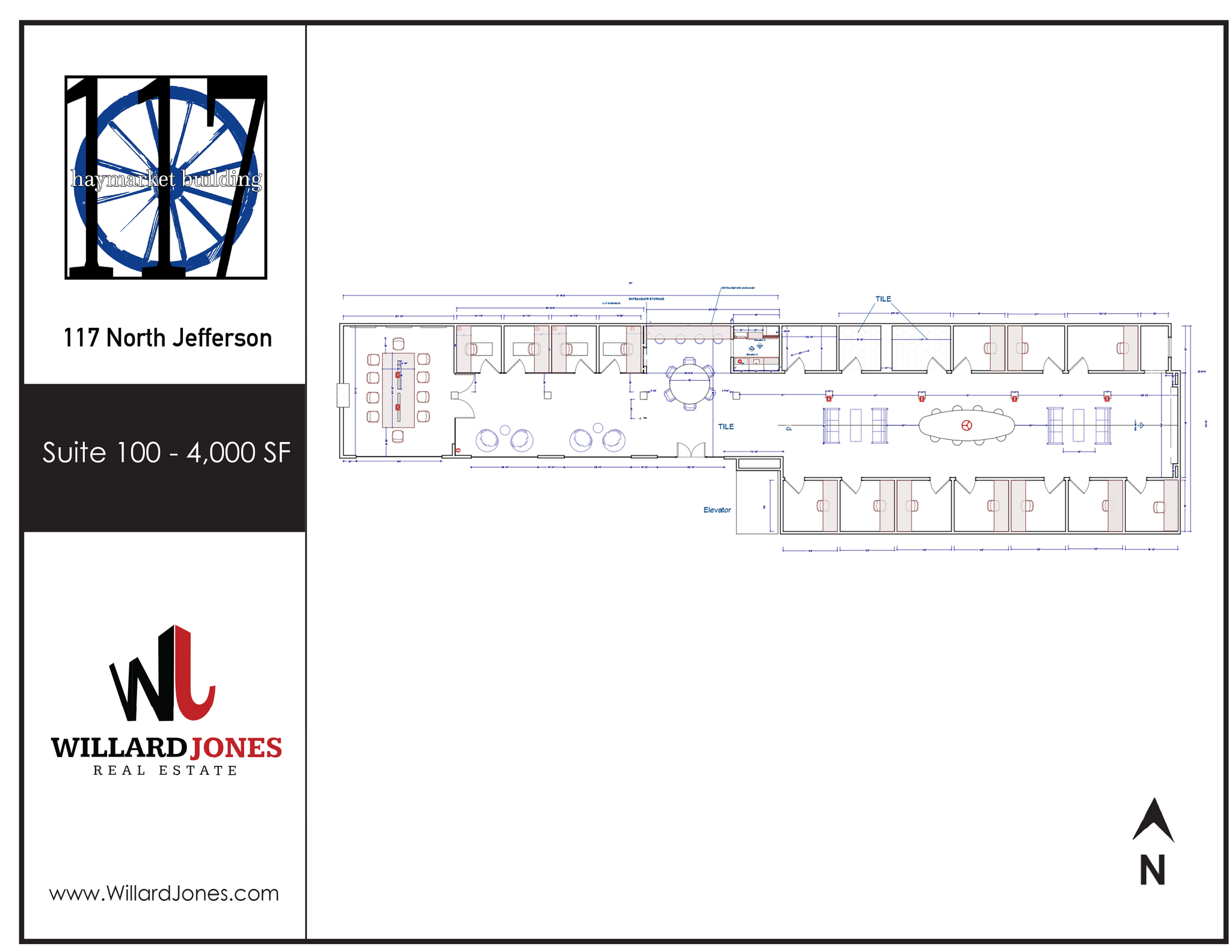 117-121 N Jefferson St, Chicago, IL en alquiler Plano de la planta- Imagen 1 de 1