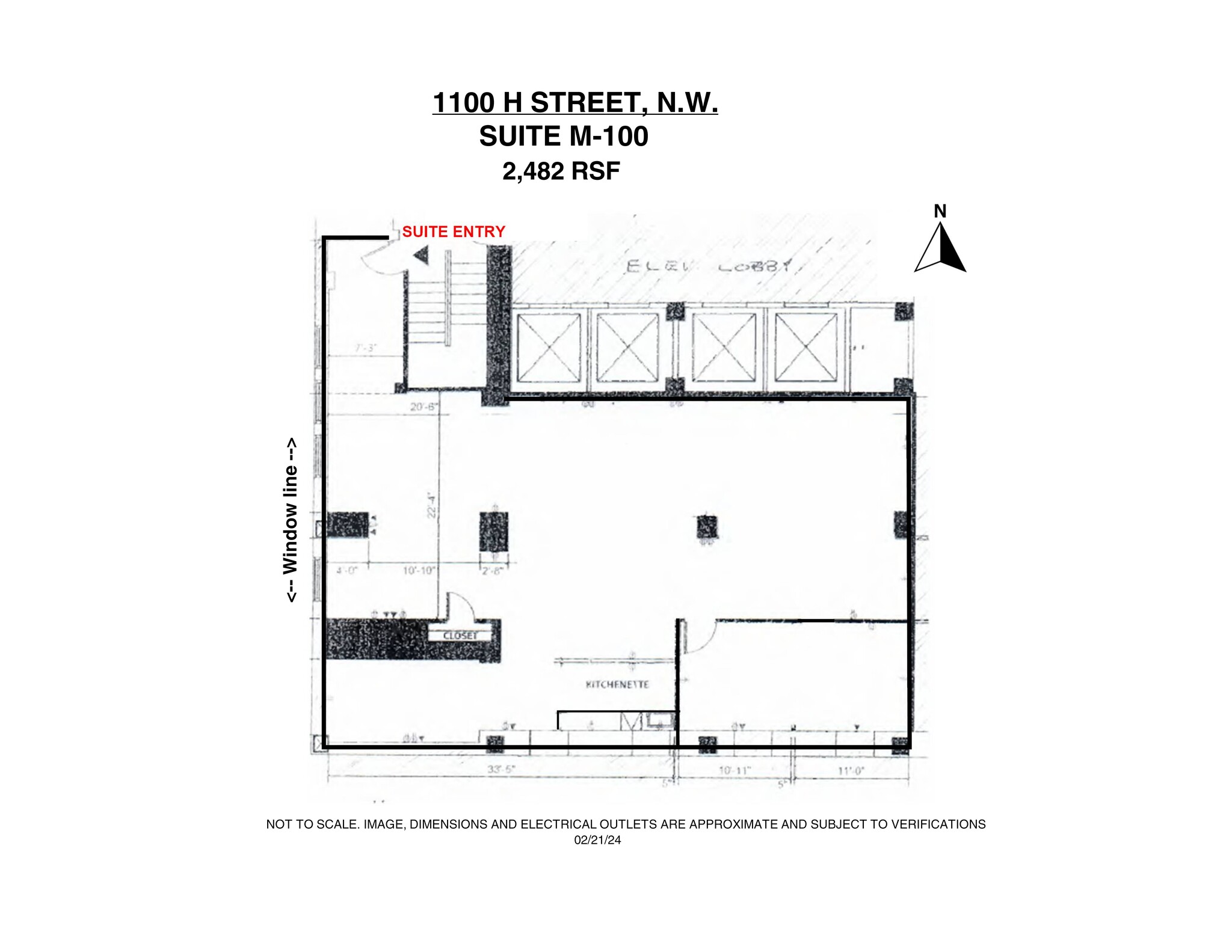 1100 H St NW, Washington, DC en alquiler Plano del sitio- Imagen 1 de 9