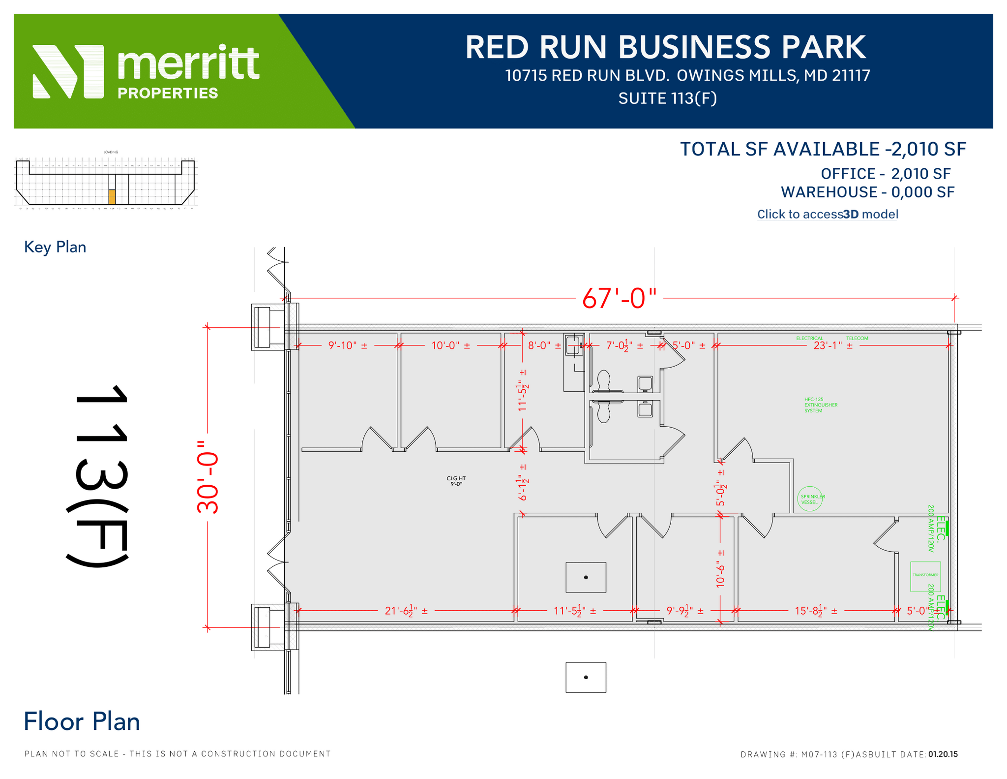 10711 Red Run Blvd, Owings Mills, MD en alquiler Plano de la planta- Imagen 1 de 1