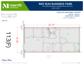 10711 Red Run Blvd, Owings Mills, MD en alquiler Plano de la planta- Imagen 1 de 1