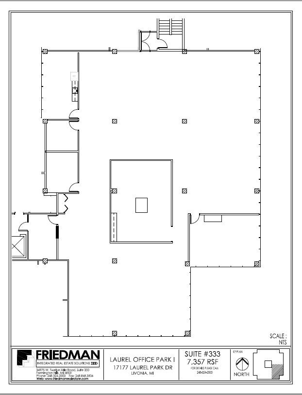 17177 N Laurel Park Dr, Livonia, MI en alquiler Plano de la planta- Imagen 1 de 2