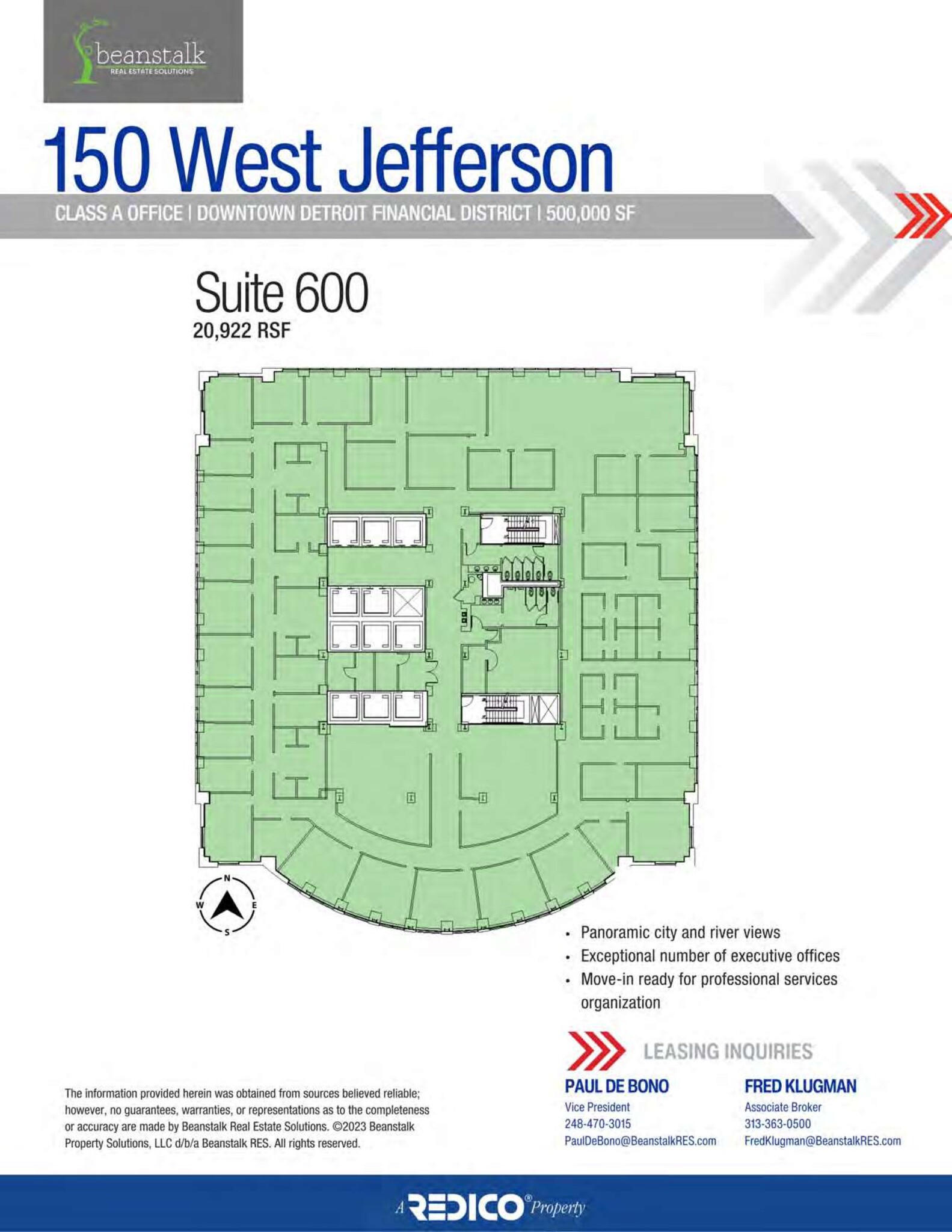 150 W Jefferson Ave, Detroit, MI en alquiler Plano del sitio- Imagen 1 de 1