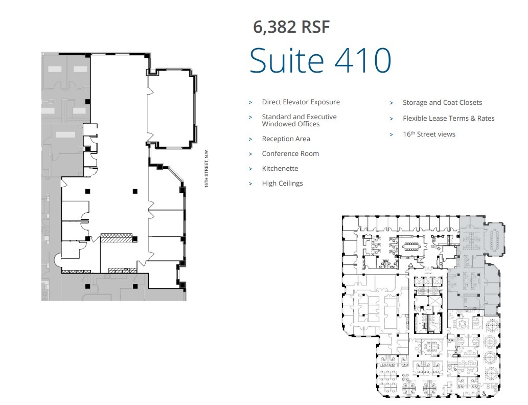 1400 16th St NW, Washington, DC en alquiler Plano de la planta- Imagen 1 de 1