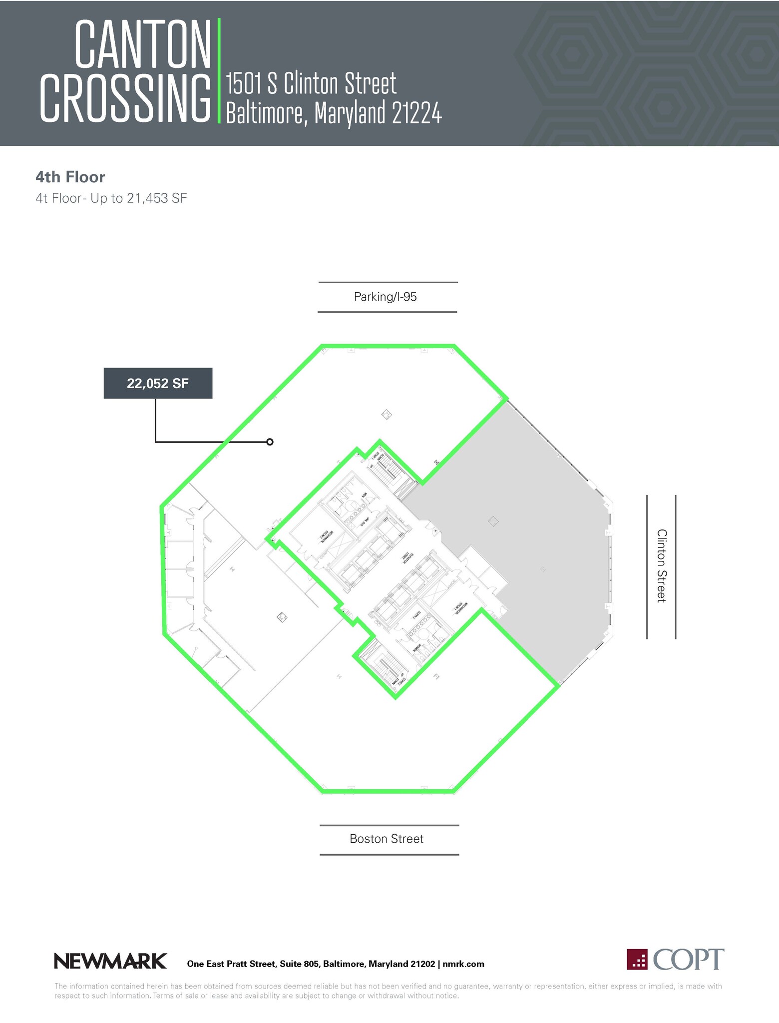 1501 S Clinton St, Baltimore, MD en alquiler Plano de la planta- Imagen 1 de 1