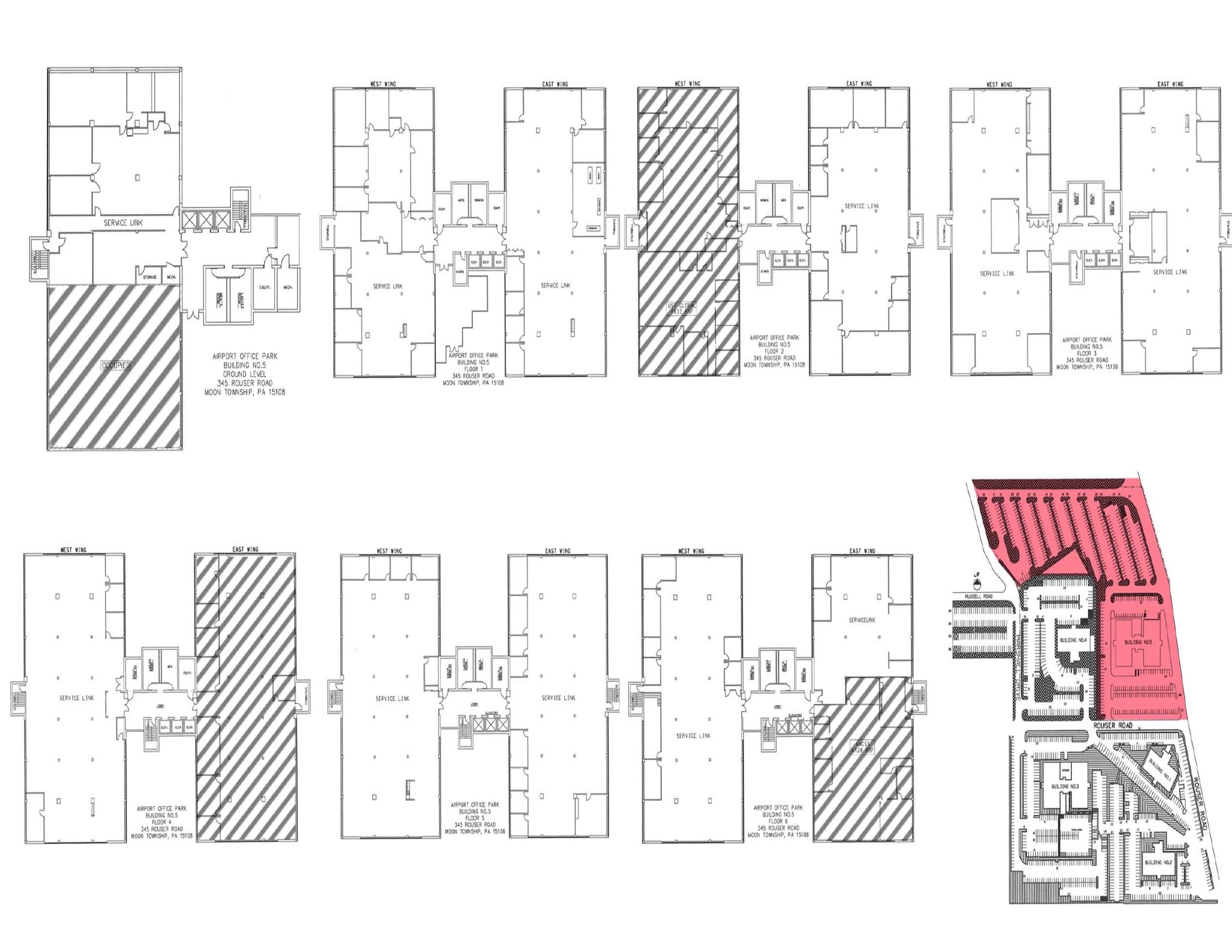 410 Rouser Rd, Coraopolis, PA en alquiler Plano de la planta- Imagen 1 de 1