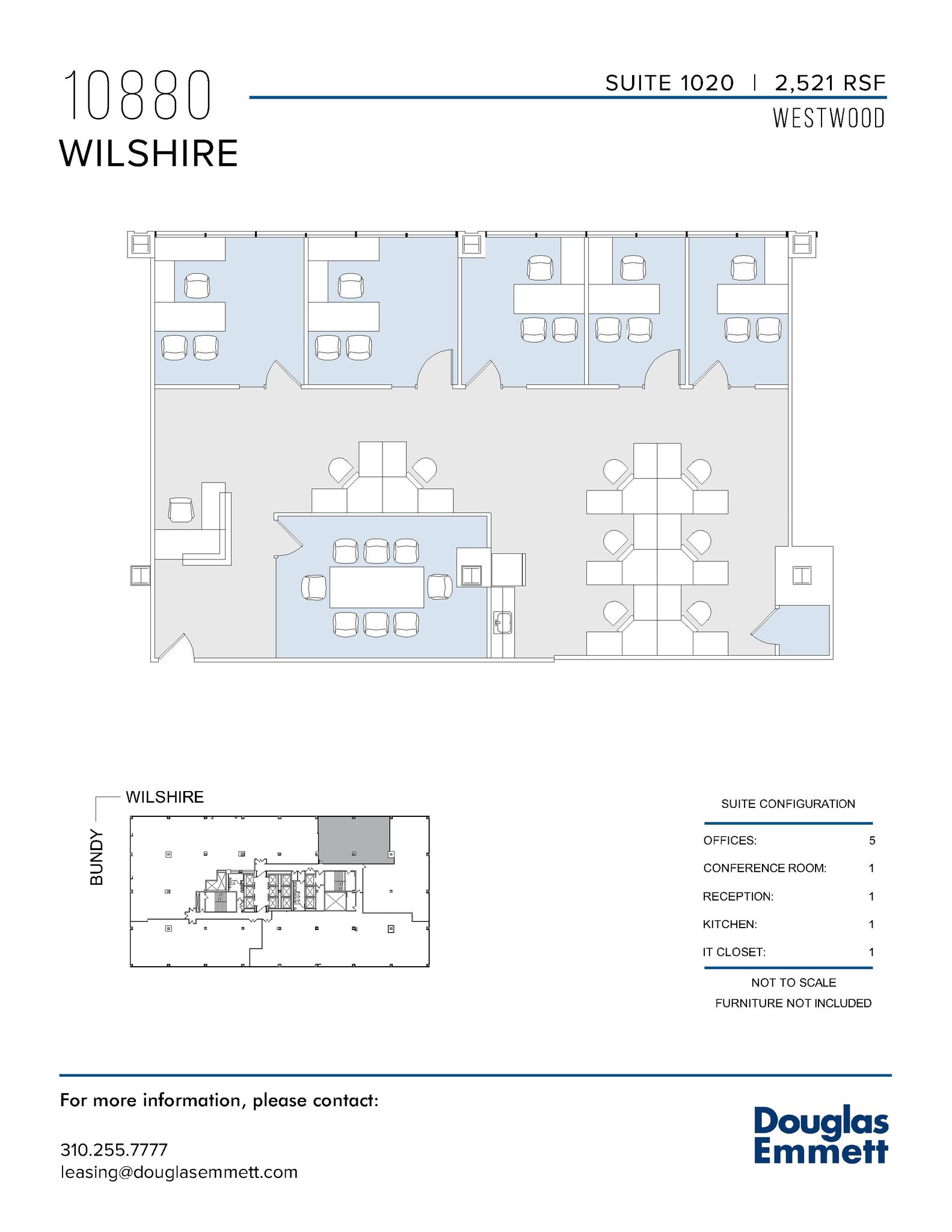 10880 Wilshire Blvd, Los Angeles, CA en alquiler Plano de la planta- Imagen 1 de 1