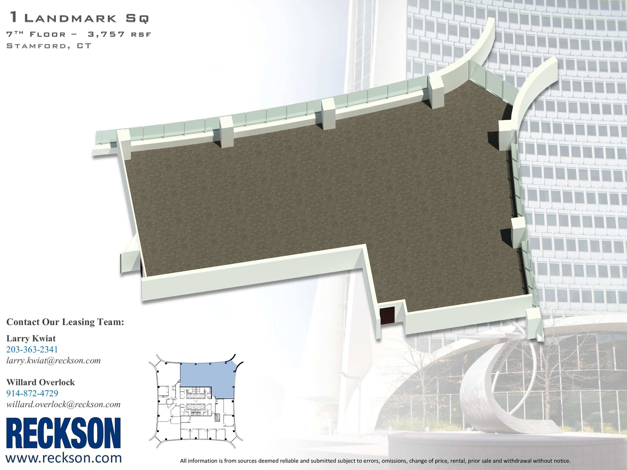 1 Landmark Sq, Stamford, CT en alquiler Plano de la planta- Imagen 1 de 1