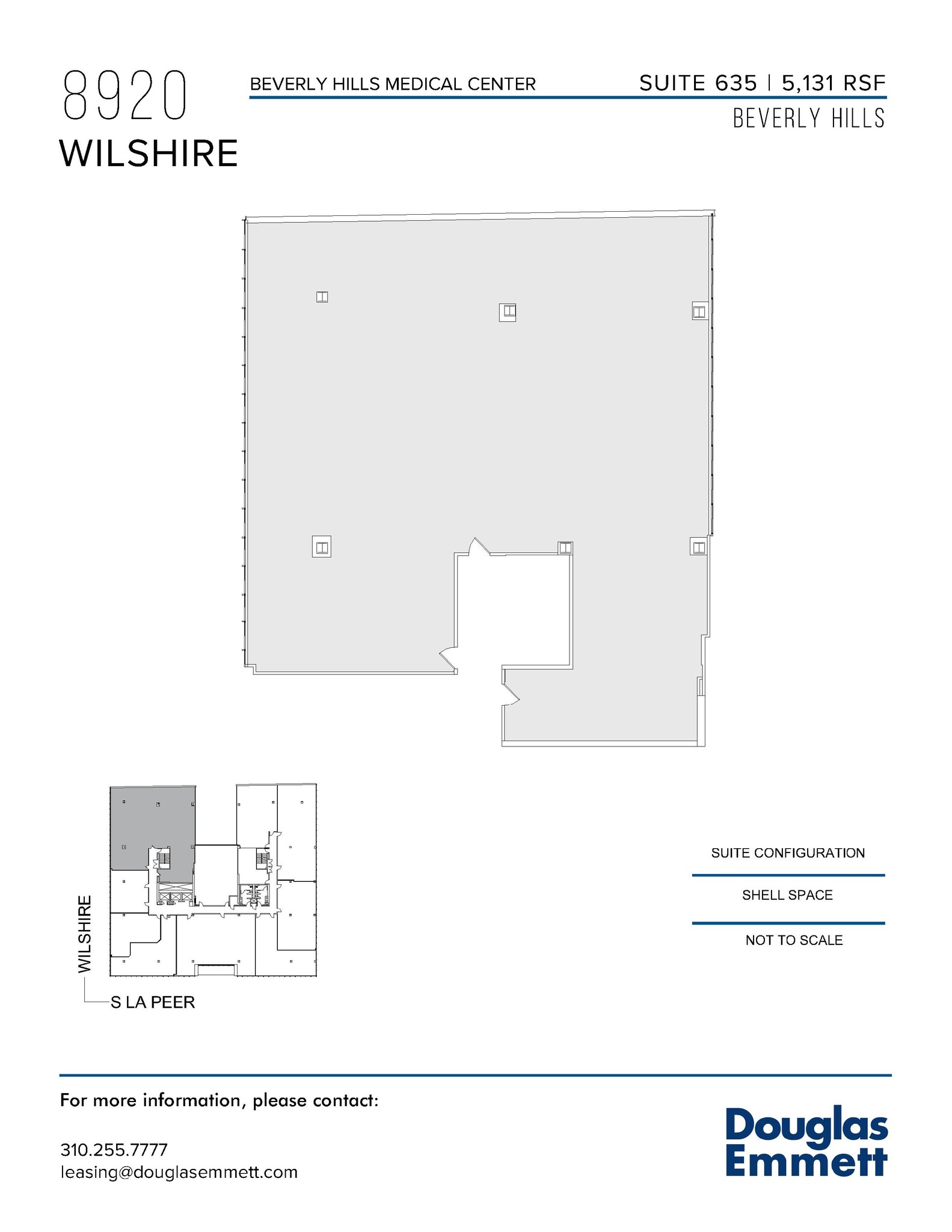 8920 Wilshire Blvd, Beverly Hills, CA en alquiler Plano de la planta- Imagen 1 de 1