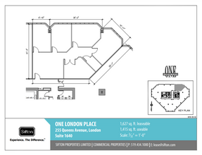 255 Queens Ave, London, ON en alquiler Plano de la planta- Imagen 1 de 1