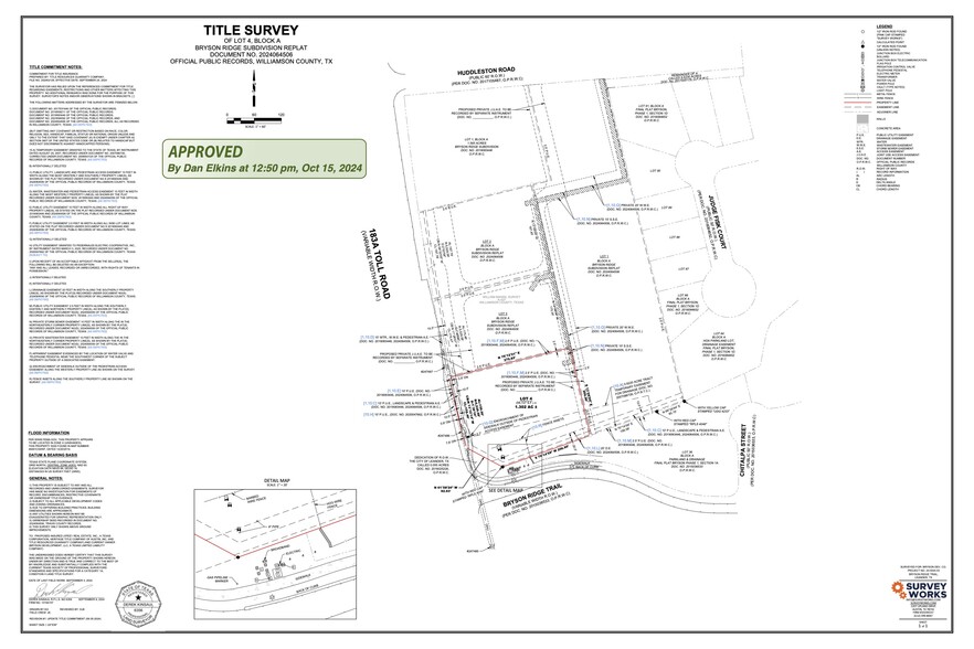 183A & Bryson Ridge Trl, Leander, TX en venta - Plano del sitio - Imagen 2 de 3