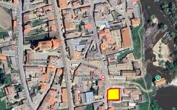 Valdestillas - Aérea vista de mapa