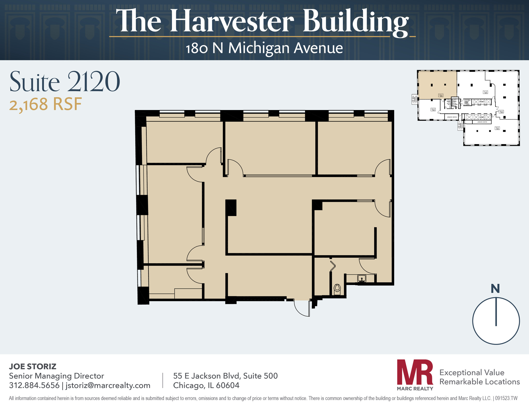 180 N Michigan Ave, Chicago, IL en alquiler Plano de la planta- Imagen 1 de 9