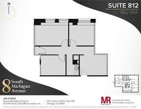 8 S Michigan Ave, Chicago, IL en alquiler Plano de la planta- Imagen 1 de 6