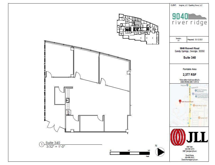 9040 Roswell Rd, Atlanta, GA en alquiler Plano de la planta- Imagen 1 de 1