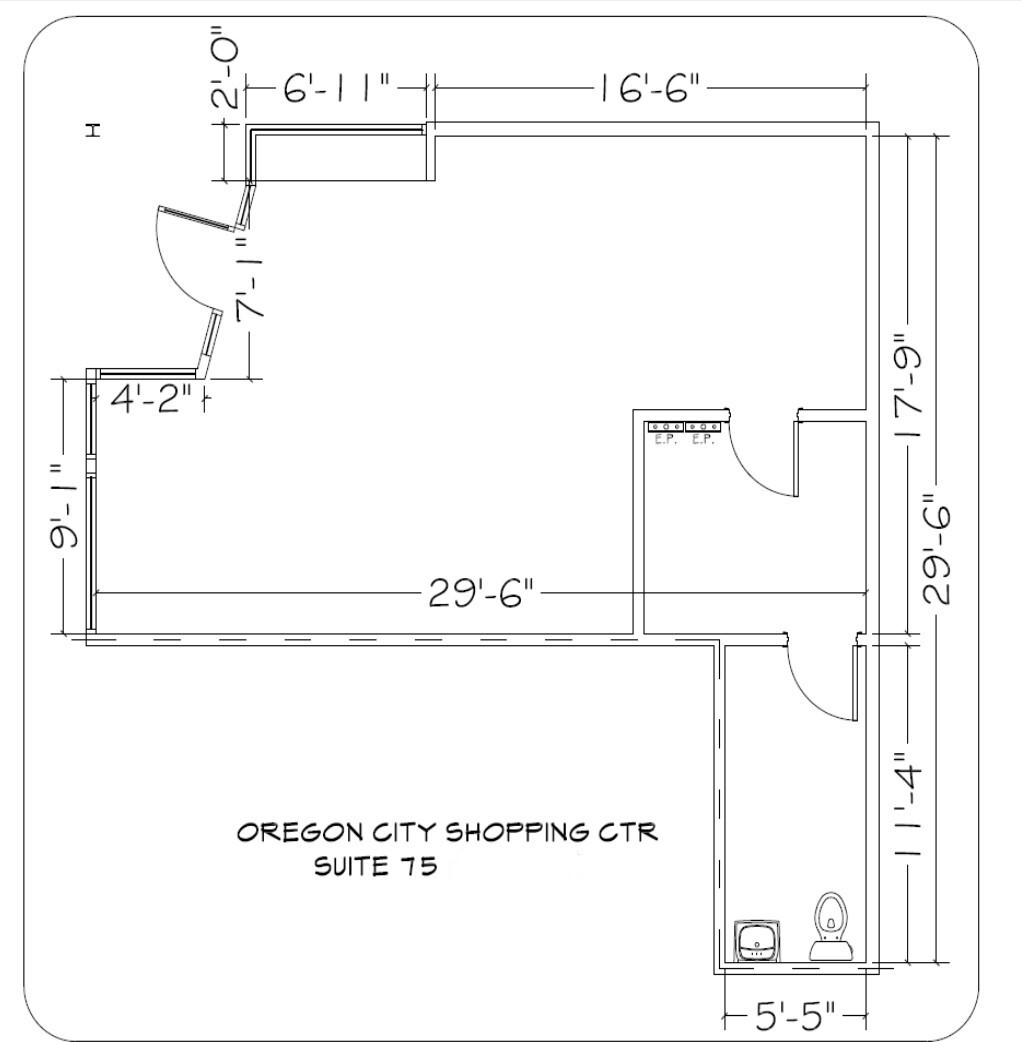 1900-1926 SE McLoughlin Blvd, Oregon City, OR en alquiler Plano de la planta- Imagen 1 de 1