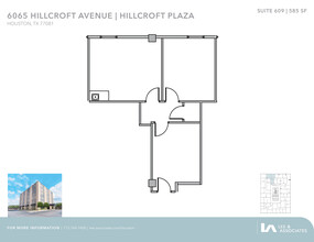 6065 Hillcroft Ave, Houston, TX en alquiler Plano de la planta- Imagen 1 de 2