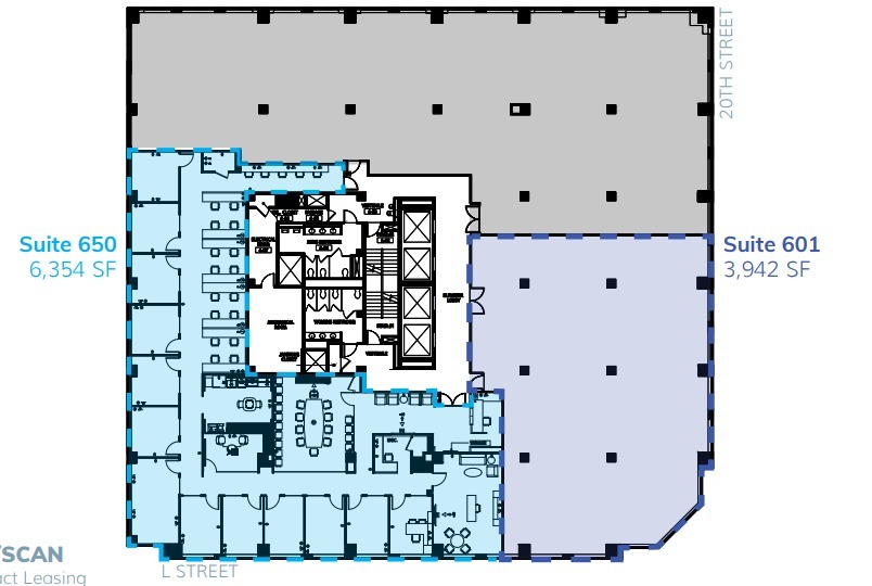 2001 L St NW, Washington, DC en alquiler Plano de la planta- Imagen 1 de 1