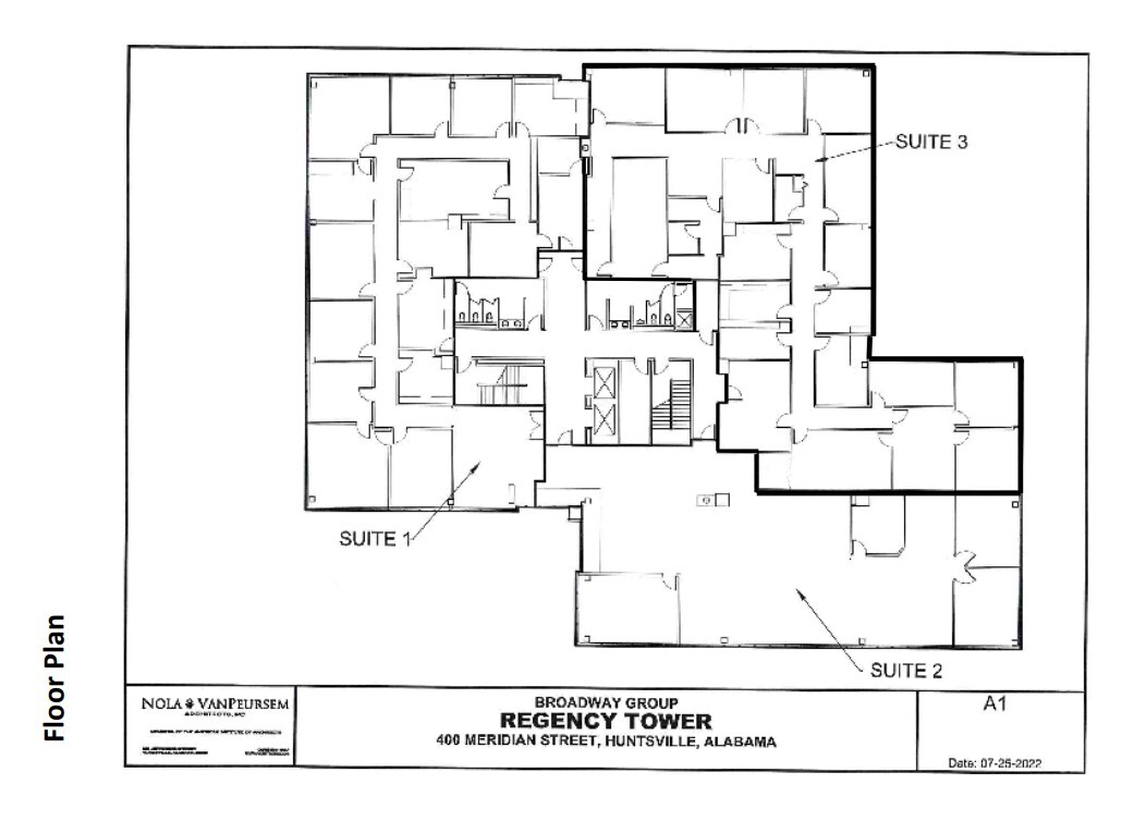 400 Meridian St, Huntsville, AL en alquiler Plano de la planta- Imagen 1 de 1