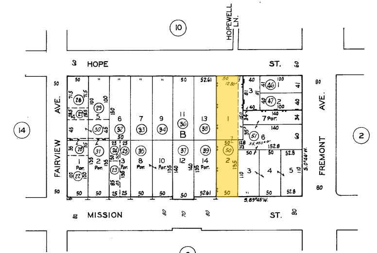 1128-1132 Mission St, South Pasadena, CA en alquiler - Plano de solar - Imagen 2 de 7