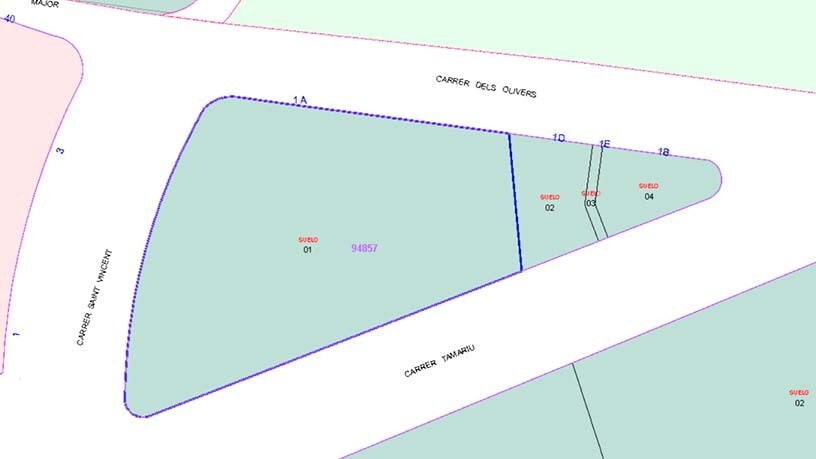 Terreno en Creixell, Tarragona en venta - Plano de solar - Imagen 2 de 2