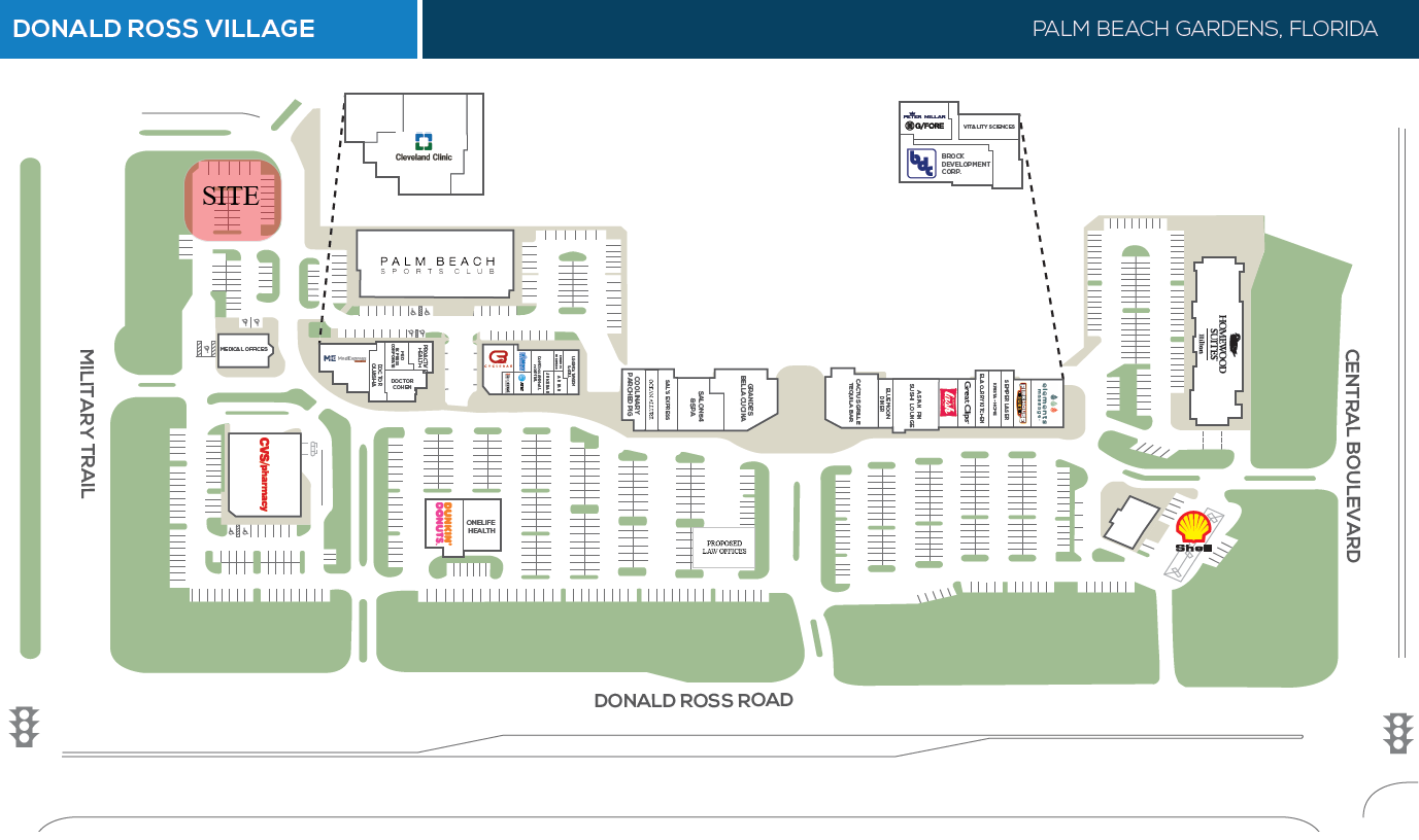 Donald Ross Road and Military Trail, Palm Beach Gardens, FL en venta Plano del sitio- Imagen 1 de 3