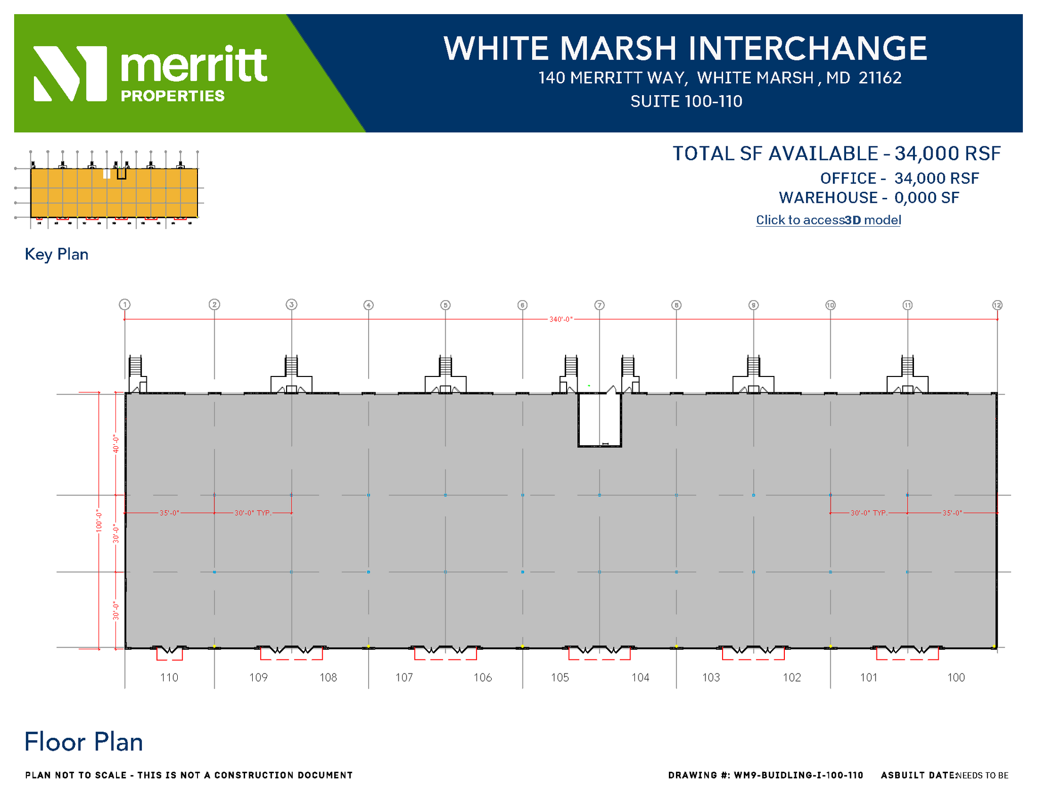 10301 Philadelphia Rd, White Marsh, MD en alquiler Plano de la planta- Imagen 1 de 1