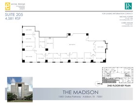 15851 Dallas Pkwy, Addison, TX en alquiler Plano de la planta- Imagen 1 de 2