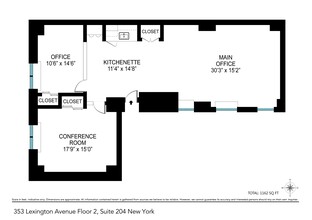 353 Lexington Ave, New York, NY en alquiler Plano de la planta- Imagen 1 de 6