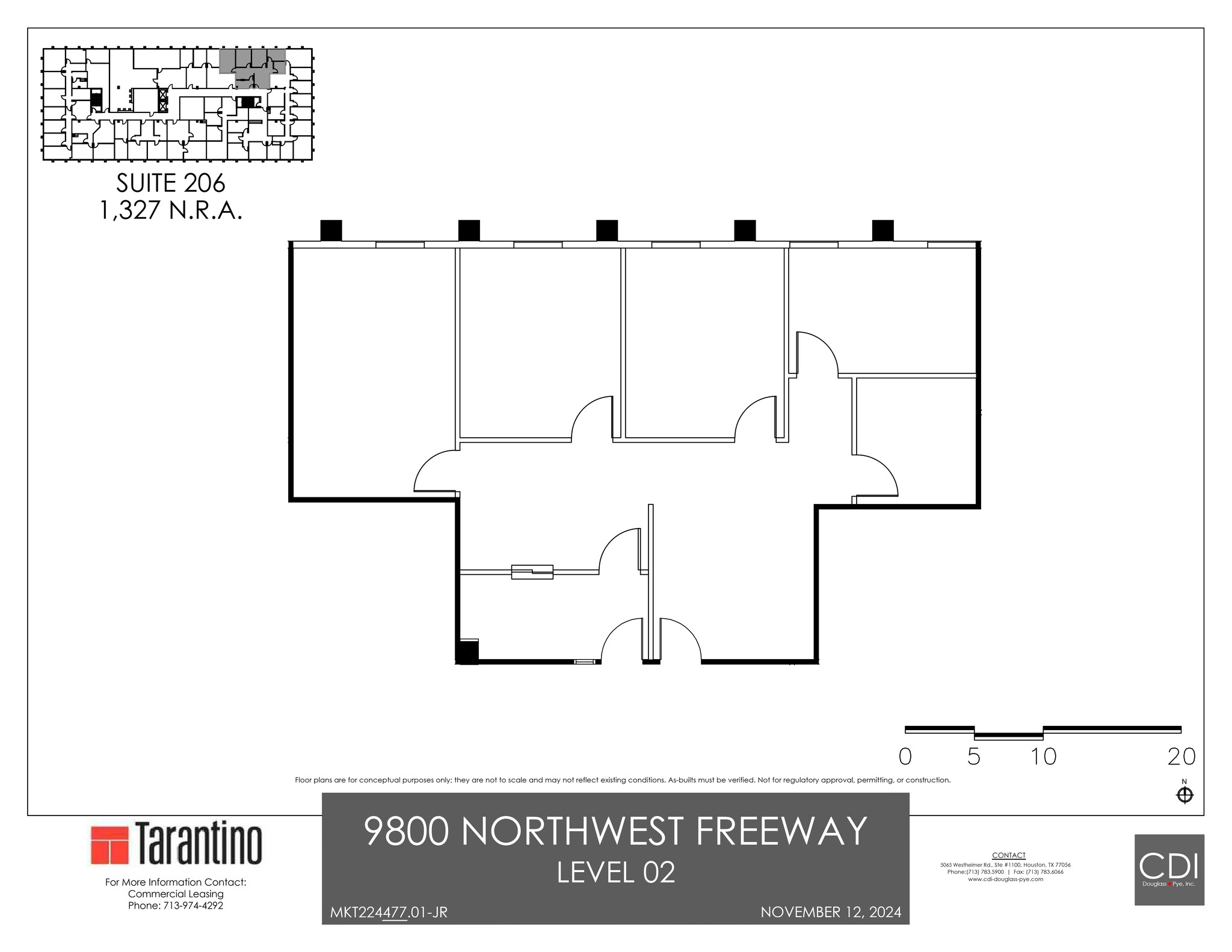 9800 Northwest Fwy, Houston, TX en alquiler Plano del sitio- Imagen 1 de 1