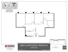 9800 Northwest Fwy, Houston, TX en alquiler Plano del sitio- Imagen 1 de 1