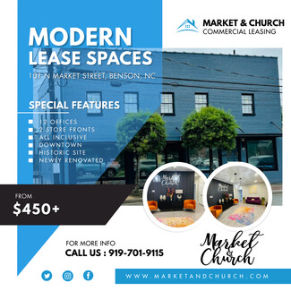 Más detalles para 101 N Market St, Benson, NC - Oficinas, Locales en alquiler