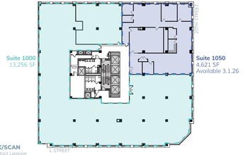 2001 L St NW, Washington, DC en alquiler Plano de la planta- Imagen 1 de 1