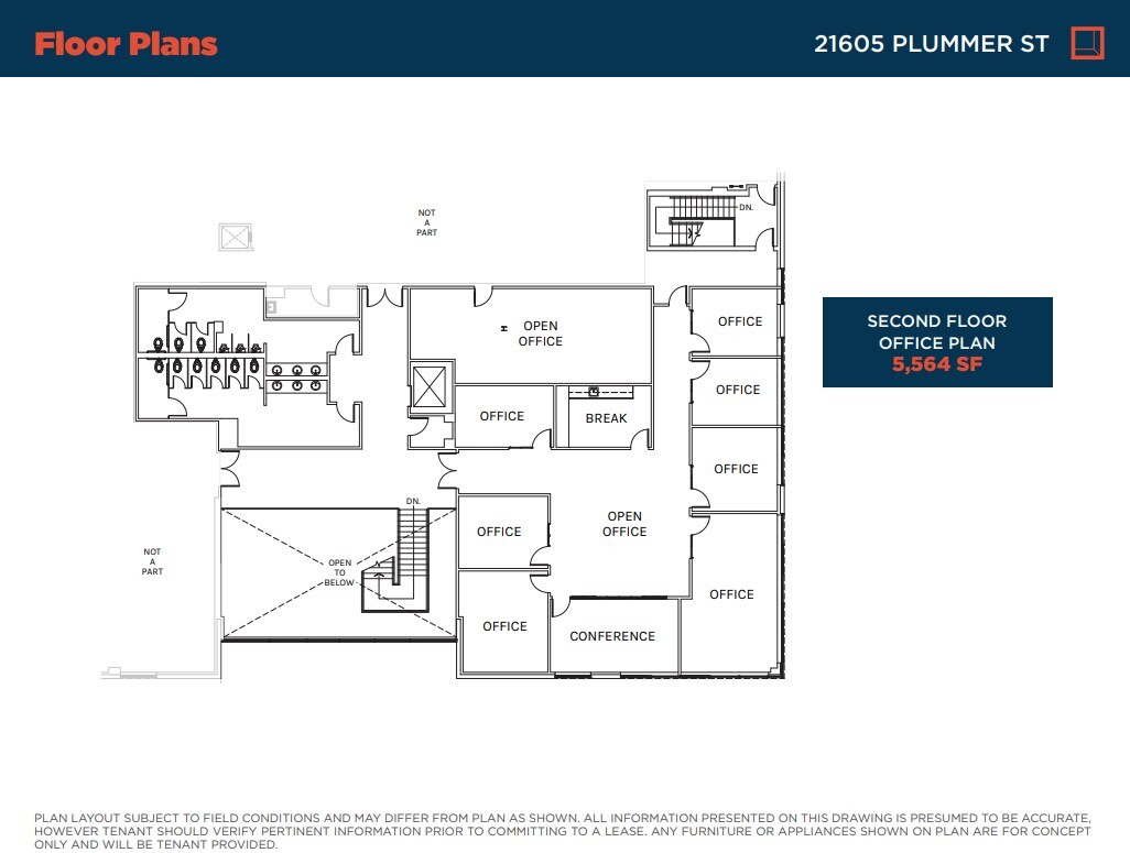 21605-21615 Plummer St, Chatsworth, CA en alquiler Plano de la planta- Imagen 1 de 1