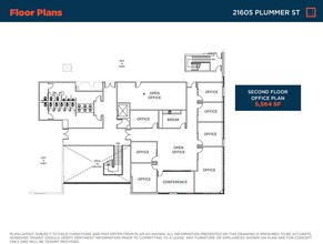 21605-21615 Plummer St, Chatsworth, CA en alquiler Plano de la planta- Imagen 1 de 1