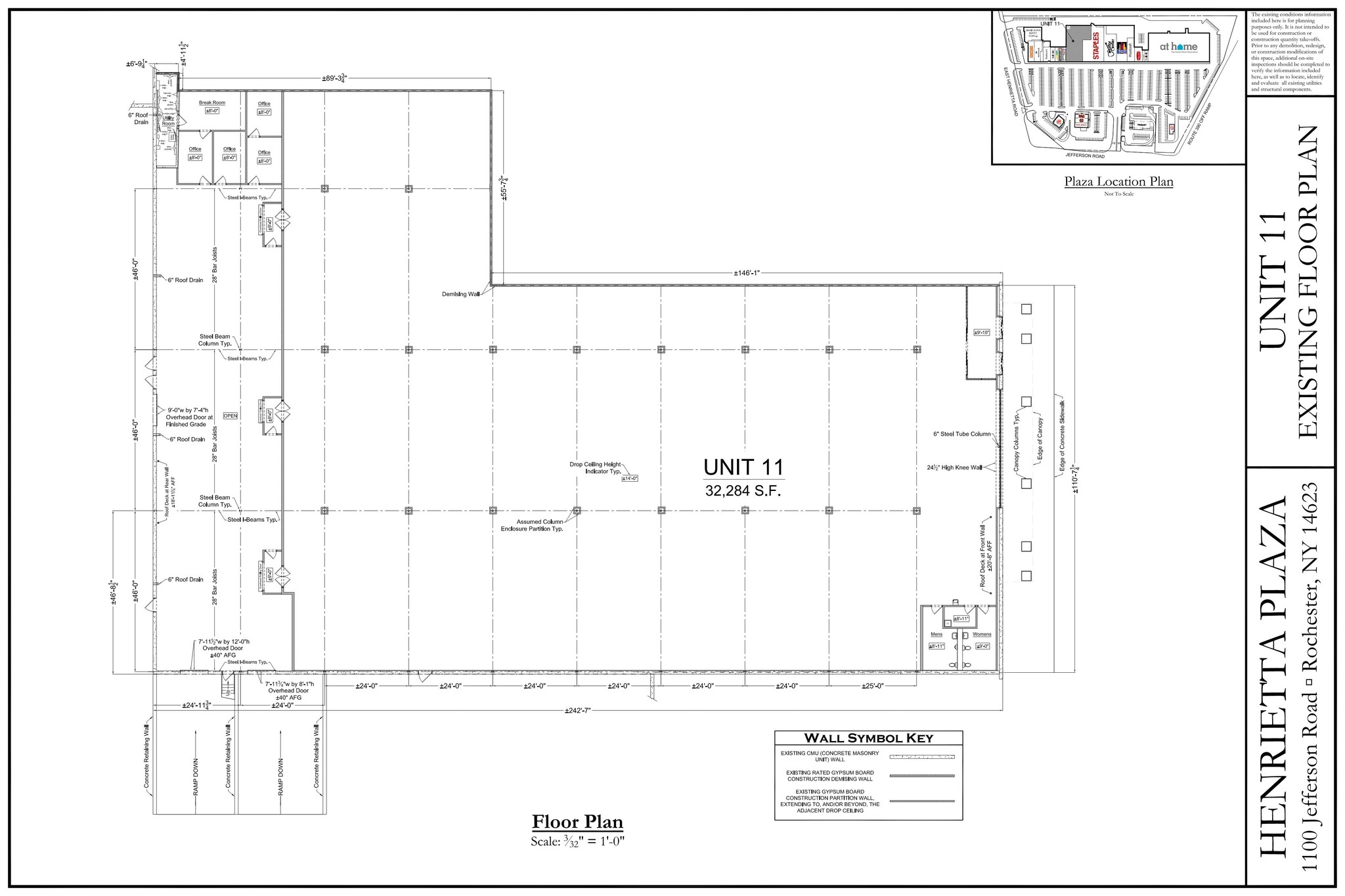 1100 Jefferson Rd, Rochester, NY en alquiler Plano de la planta- Imagen 1 de 2