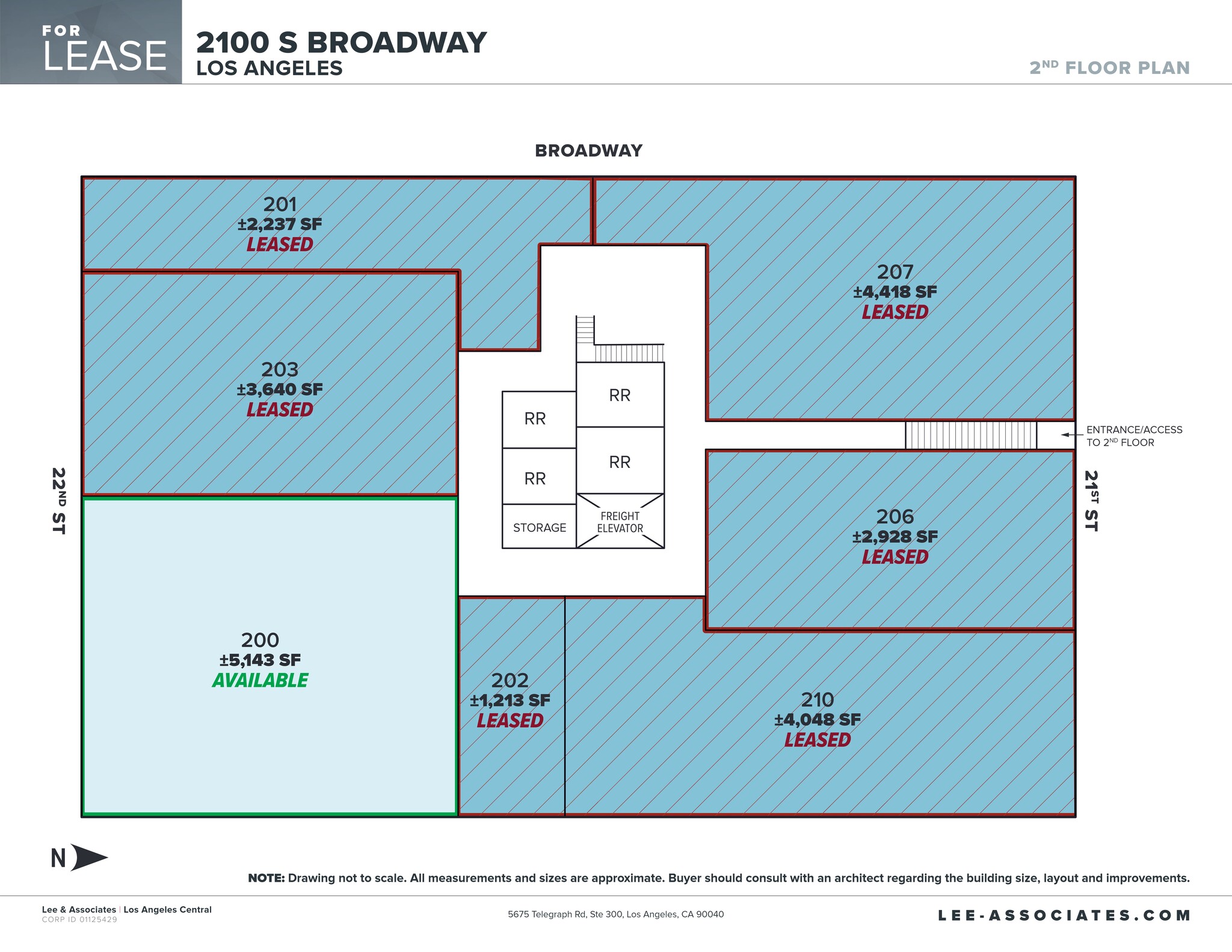 2100 S Broadway, Los Angeles, CA en alquiler Plano del sitio- Imagen 1 de 1